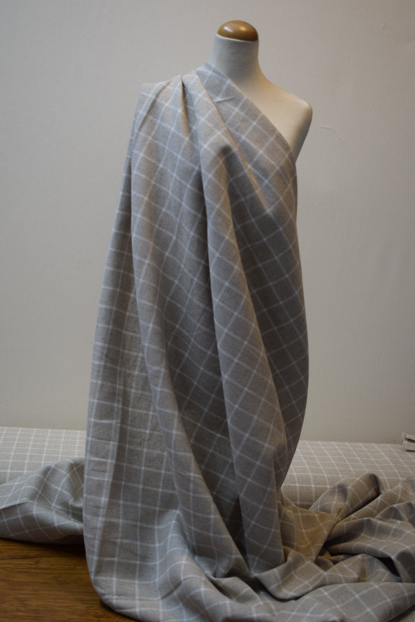 'Tibet' Natural/Ivory Check