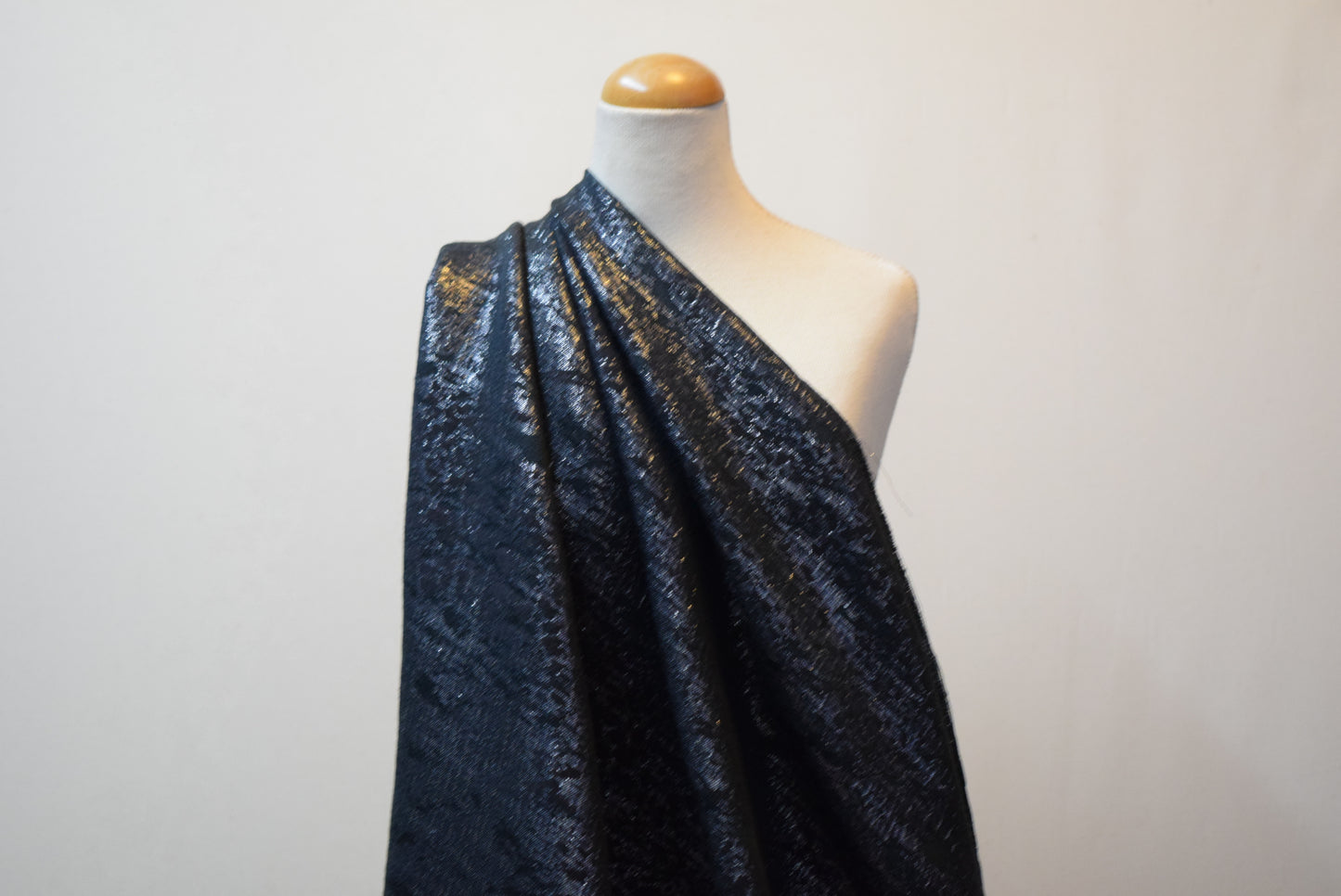 'Animal' Brocade - Black/Silver