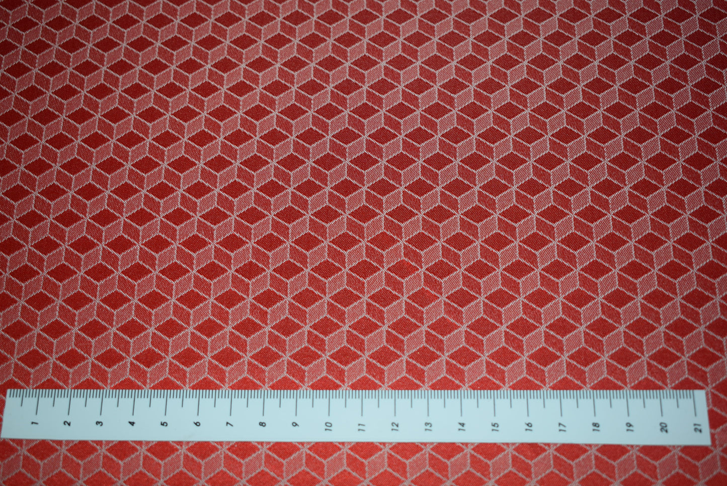 Red Cube Jacquard