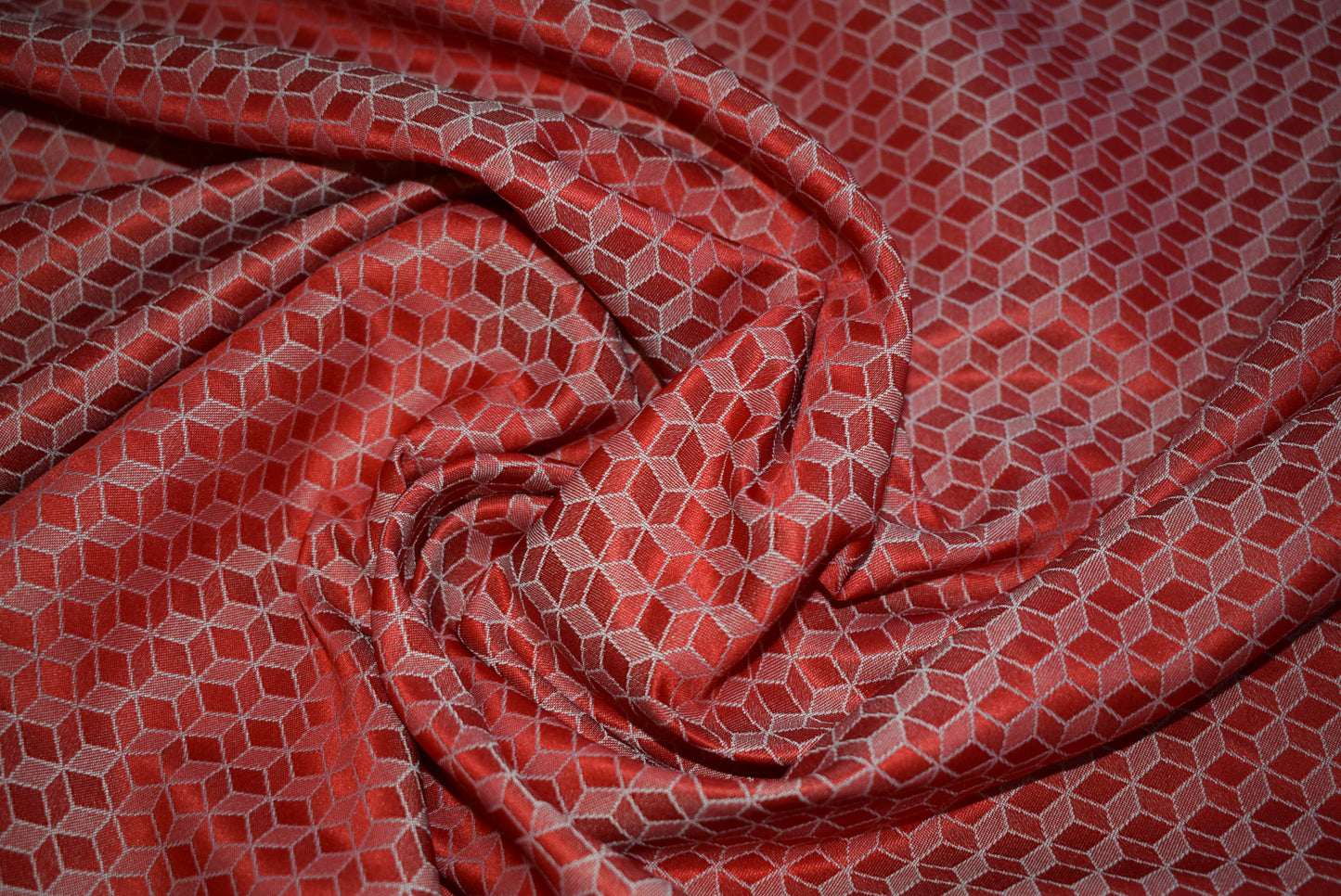 Red Cube Jacquard