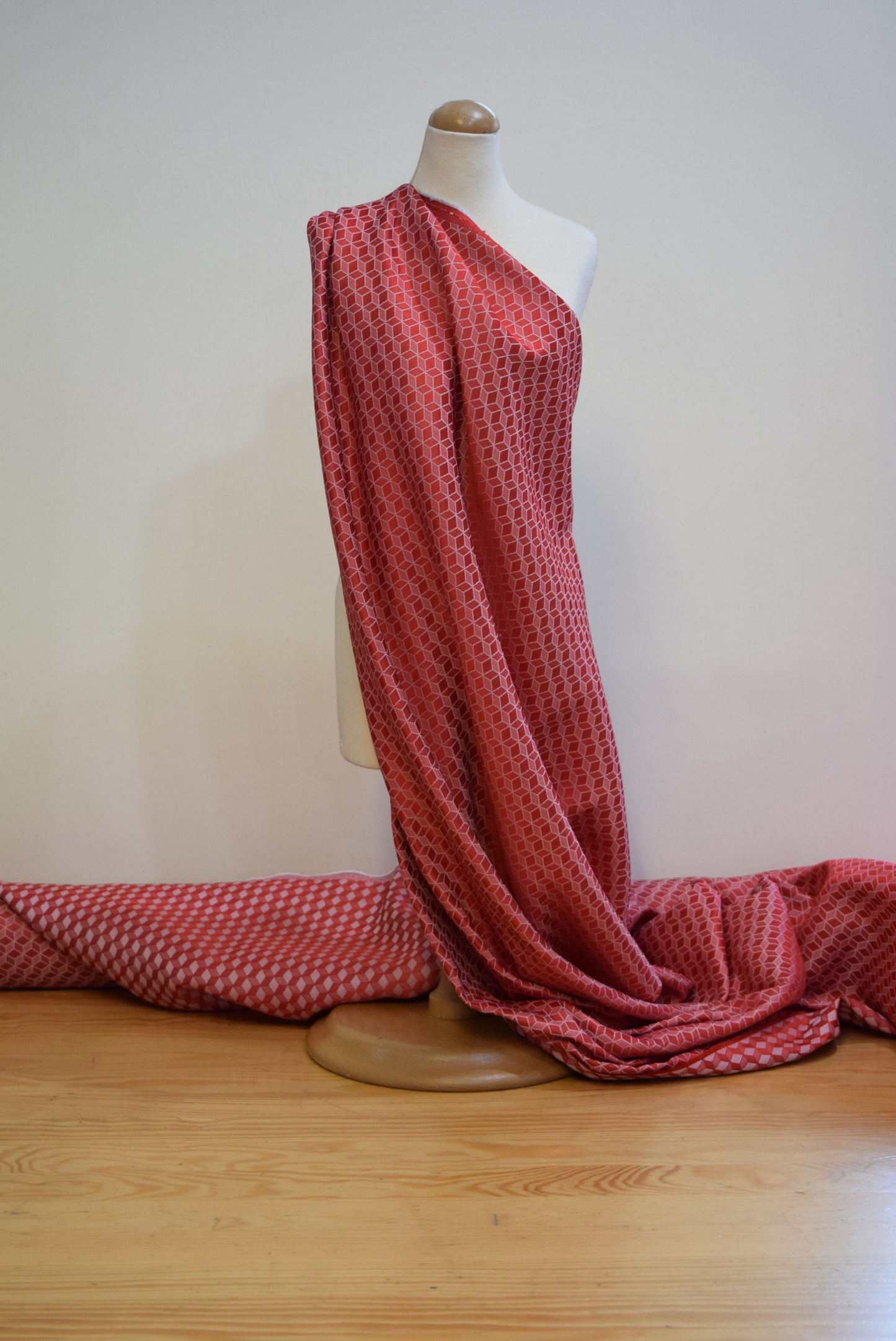 Red Cube Jacquard