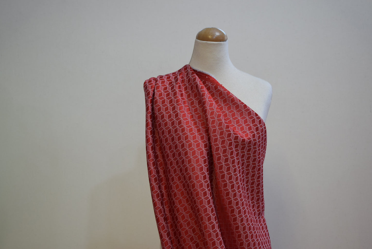 Red Cube Jacquard