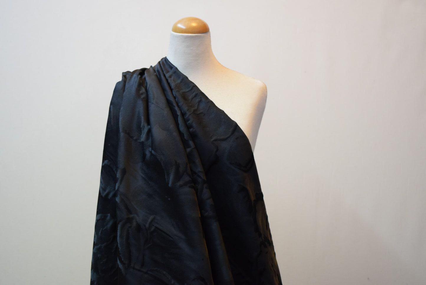 Black Embossed Brocade