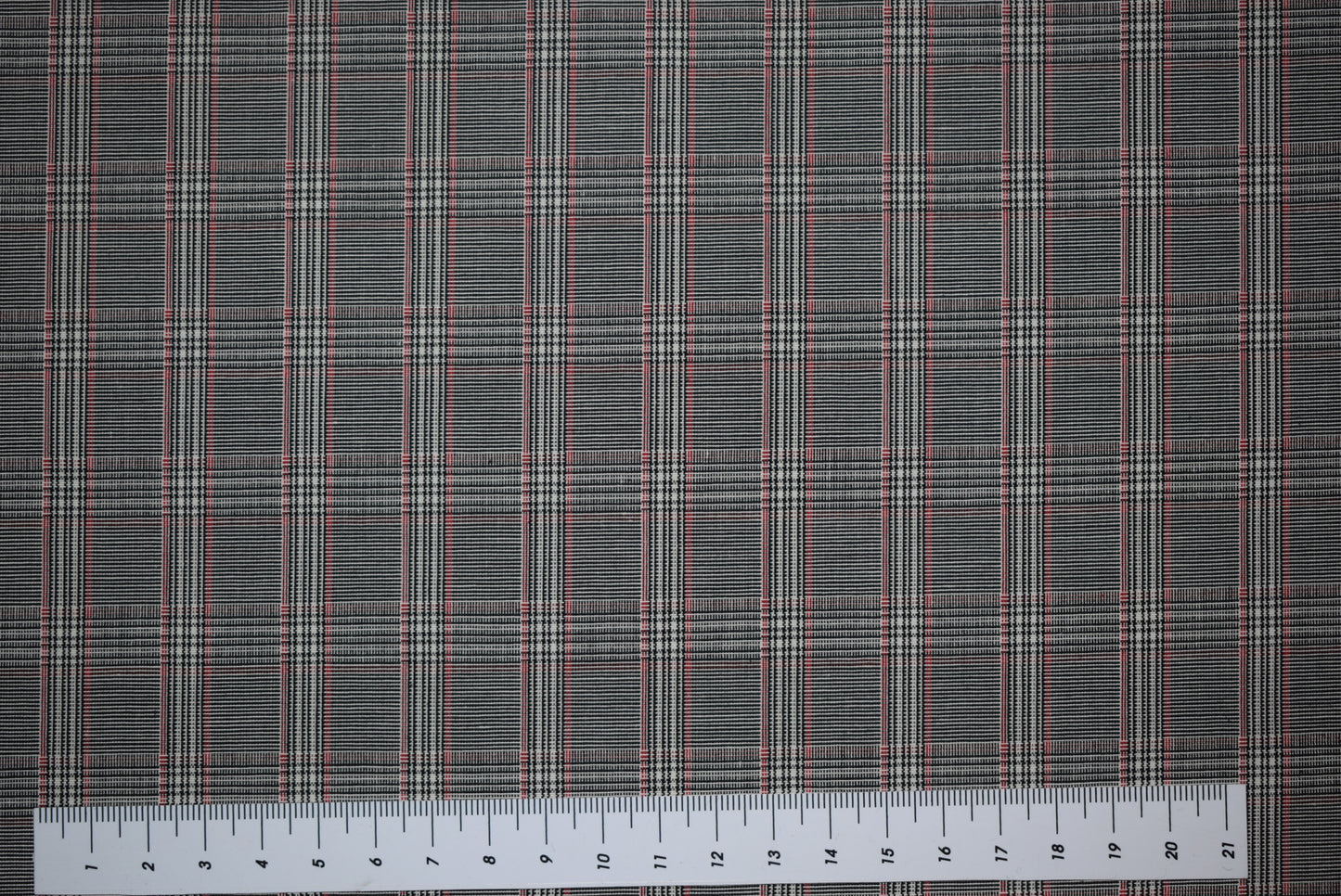 Red & Grey Checked Suiting
