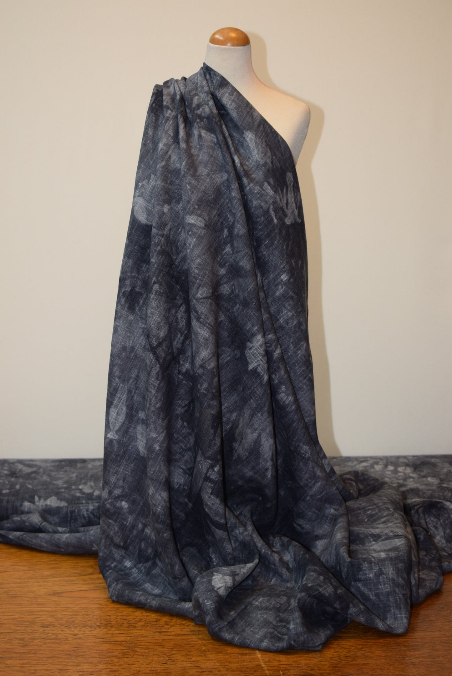 Tie-dye Linen Look - Raspberry