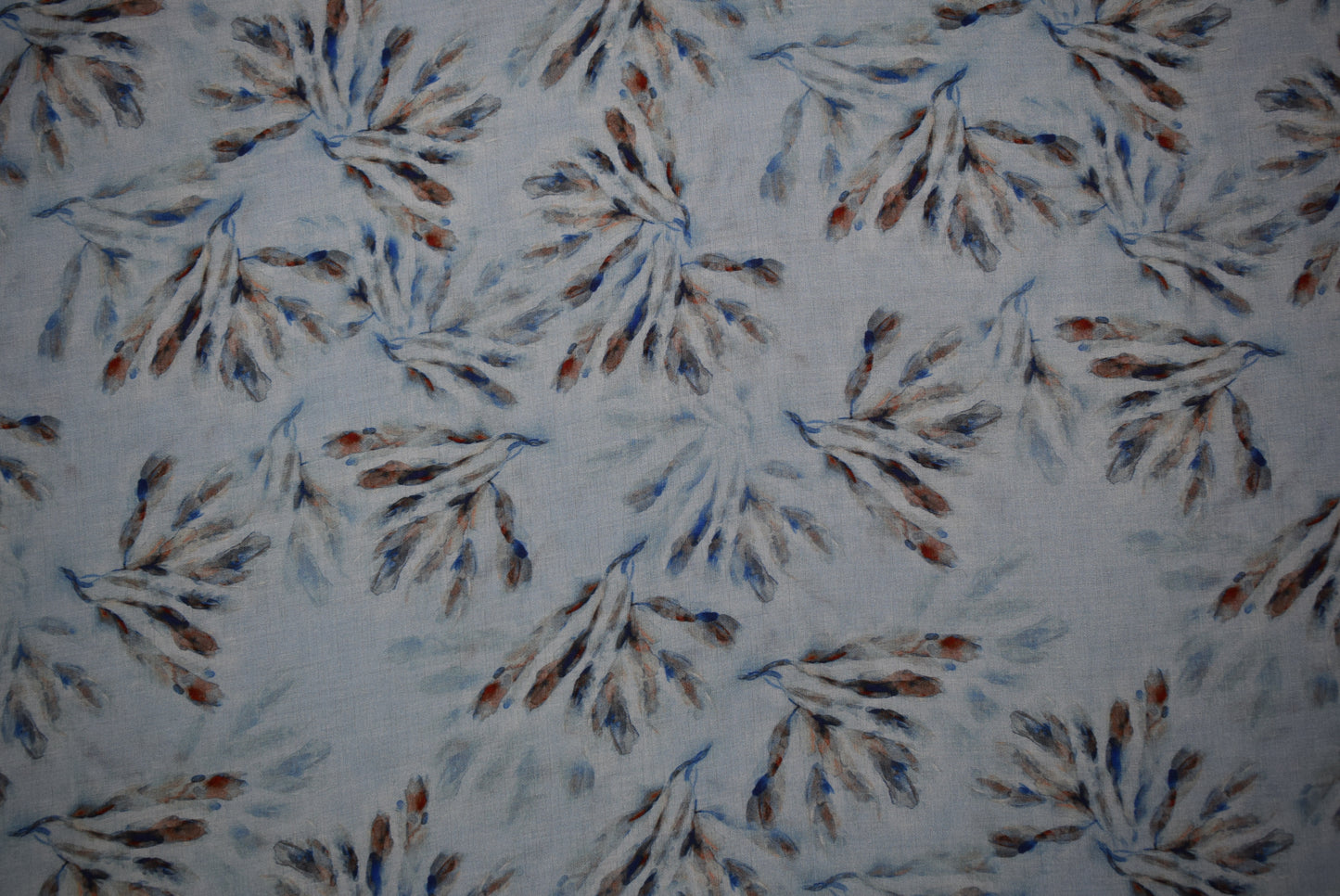 'Rimini' Crinkle Crépe - Blue