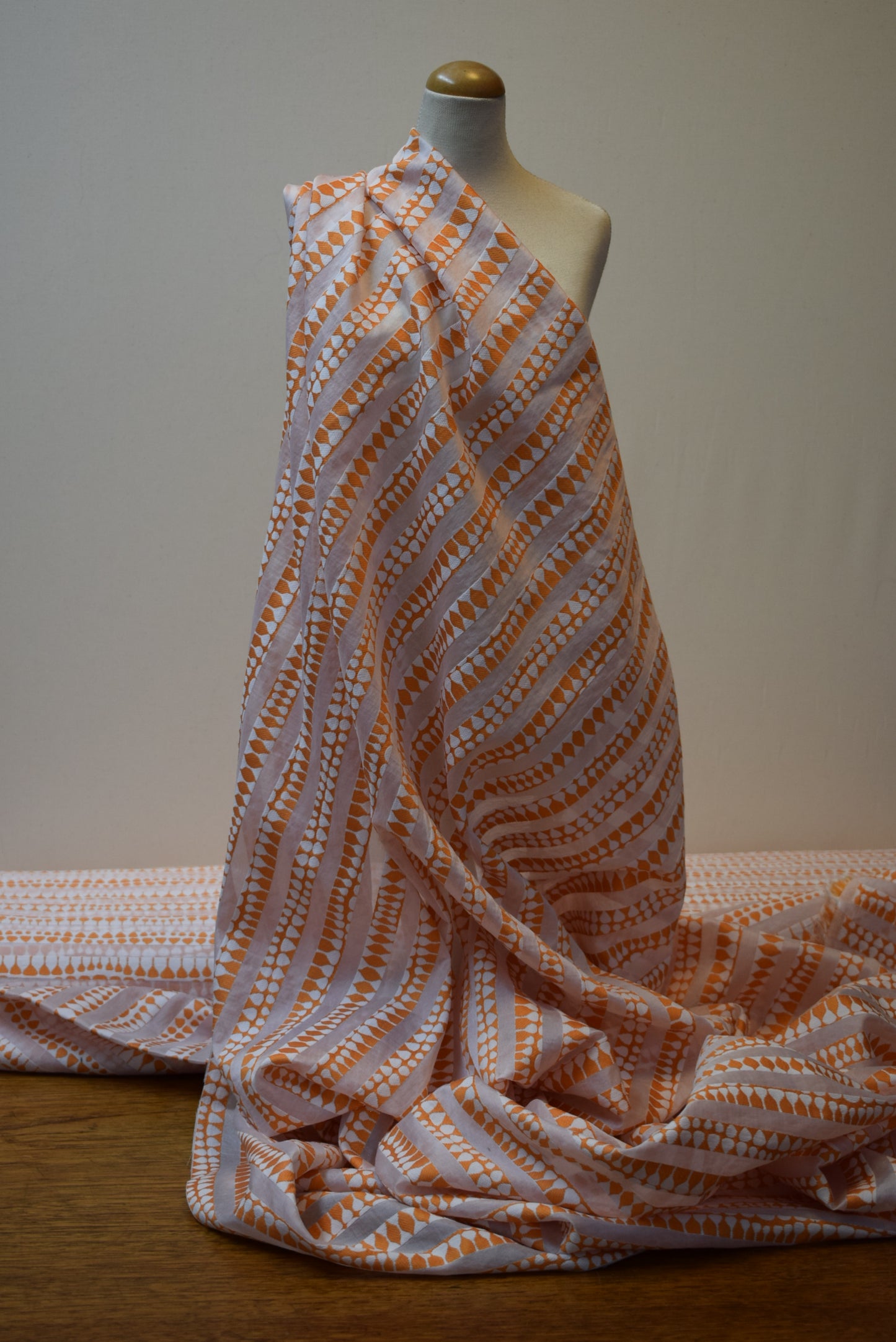 Amber Jacquard Organza