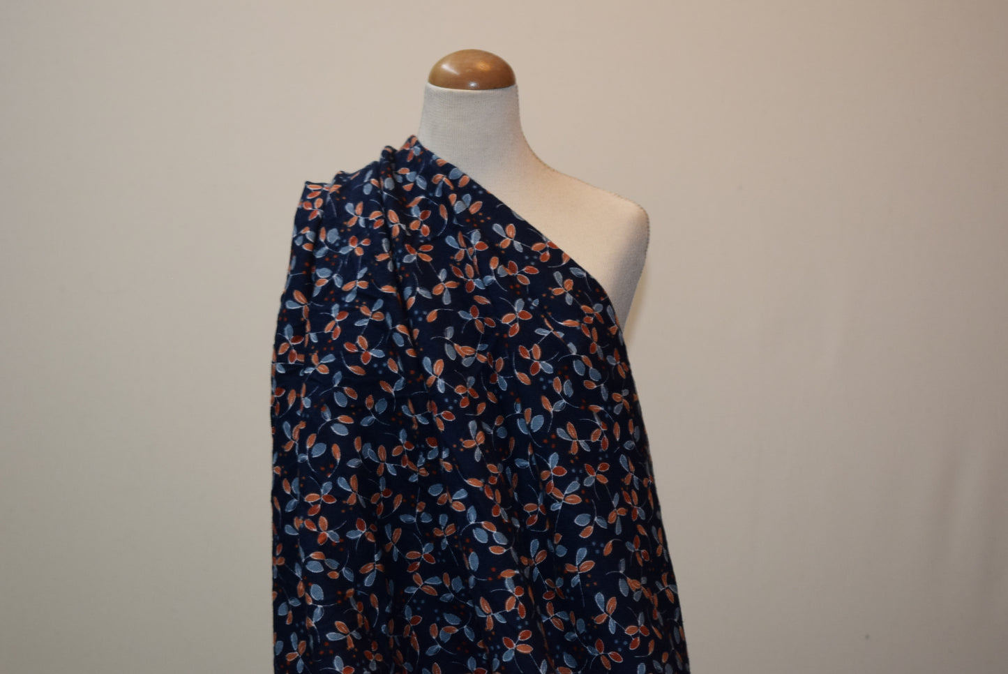 'Florence' Brushed Flannel - Navy