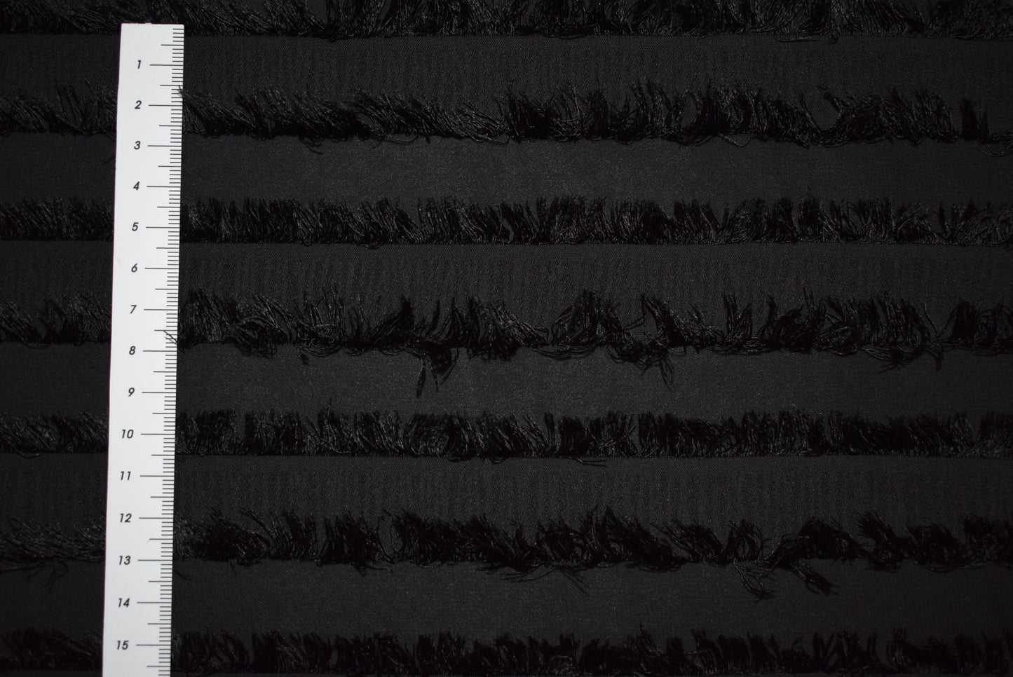 Black 'Eyelash' Chiffon
