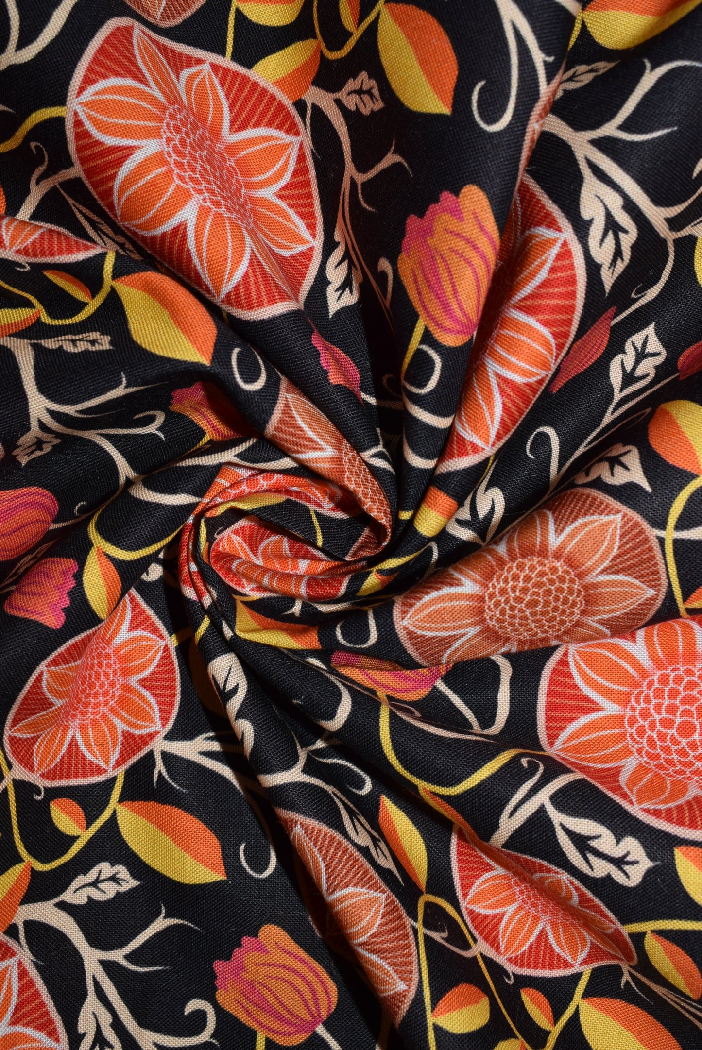 'Floral Branches' - Black