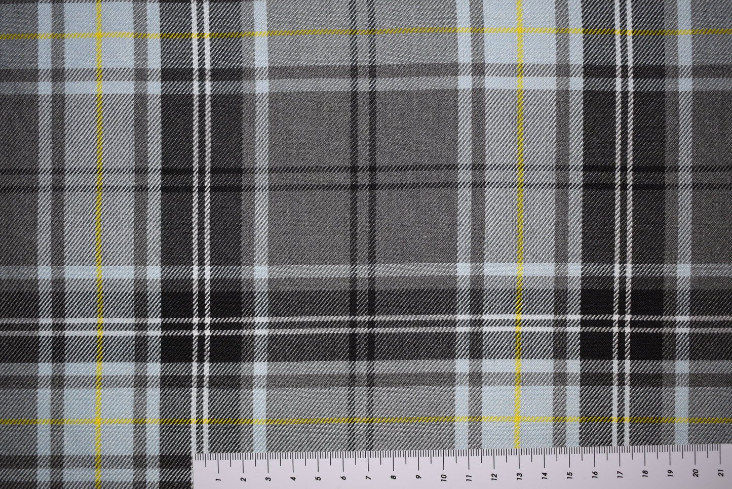 Sky/Black Tartan Check
