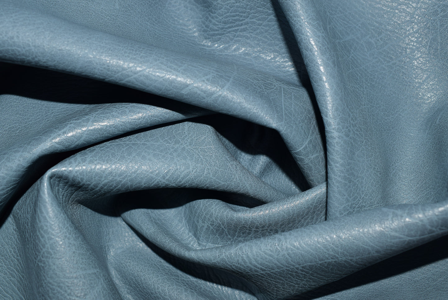Dusty Blue Vintage Faux Leather