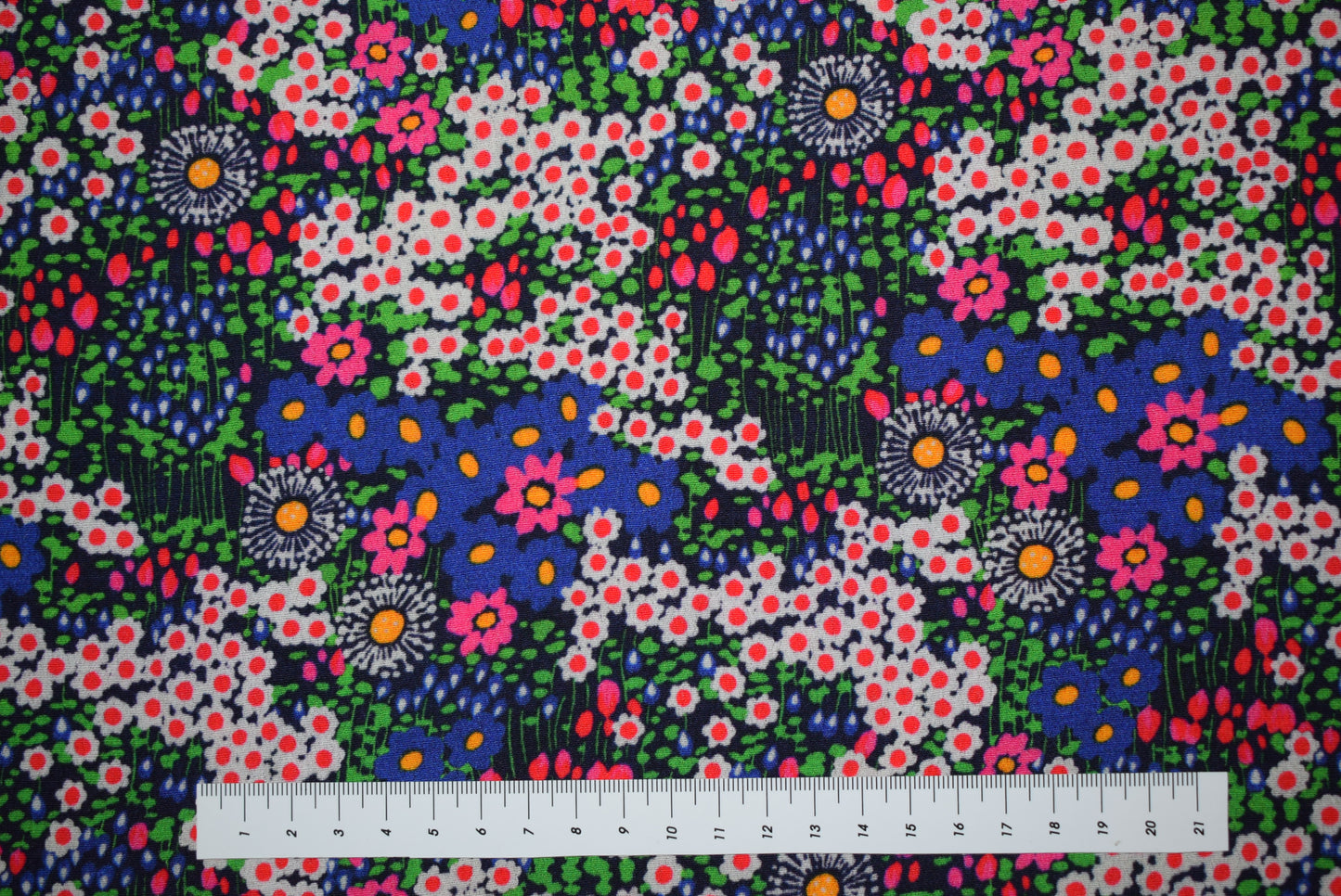 'Cilla' Printed Crepe - (Fabric Godmother Collection)