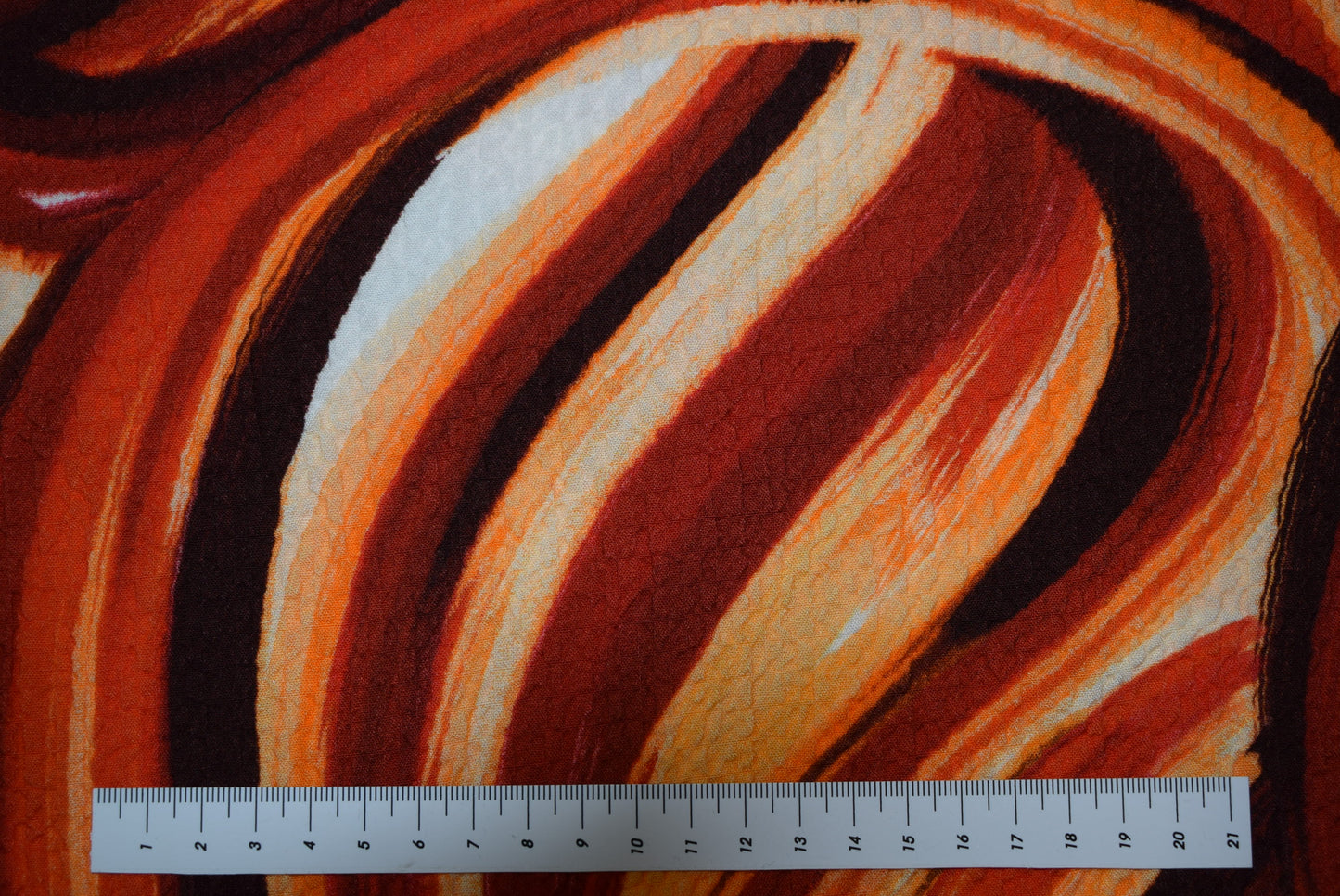'Swirl' Bubble Crepe - Orange