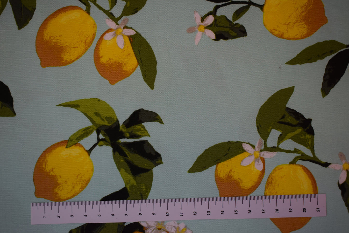 'Lemons' Stretch Sateen
