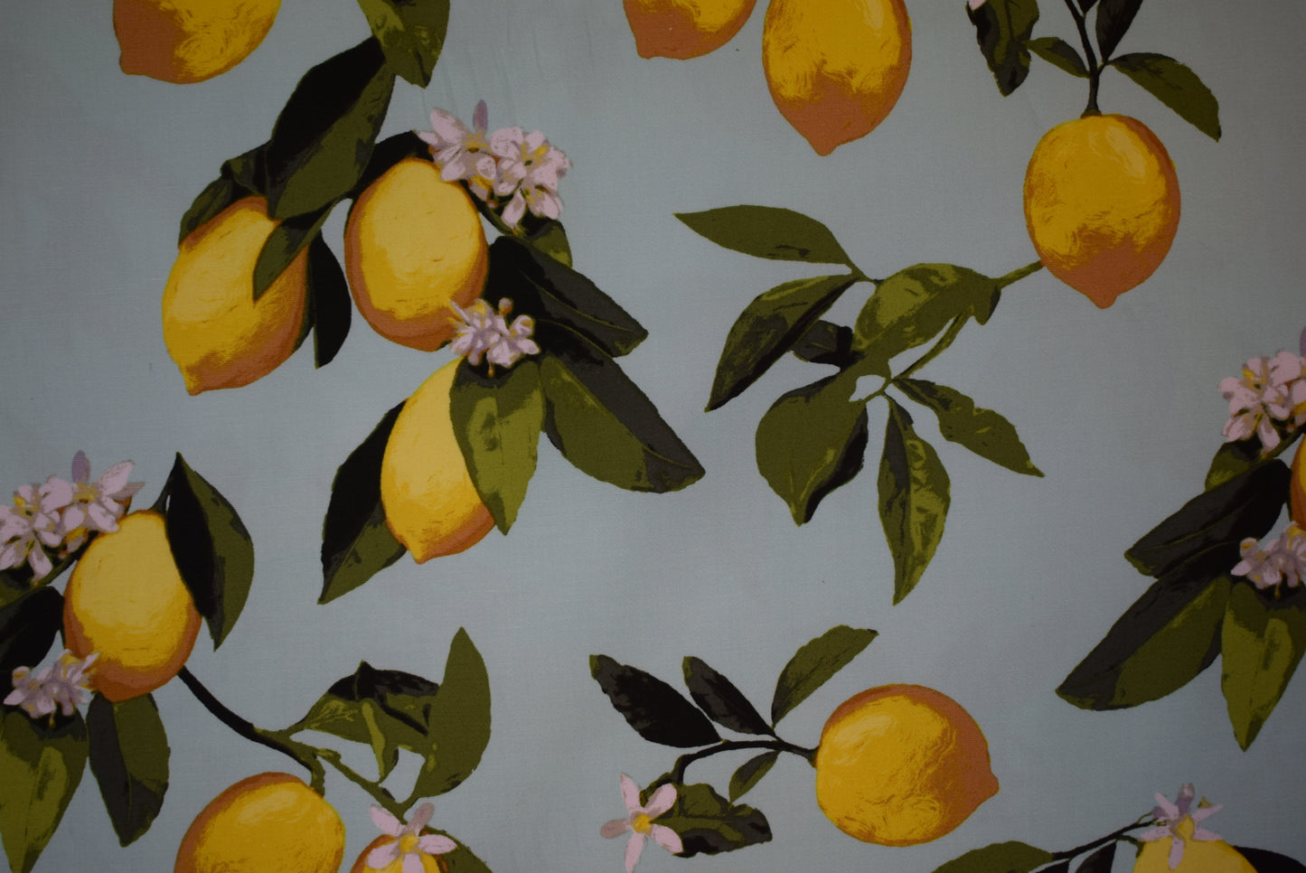 'Lemons' Stretch Sateen