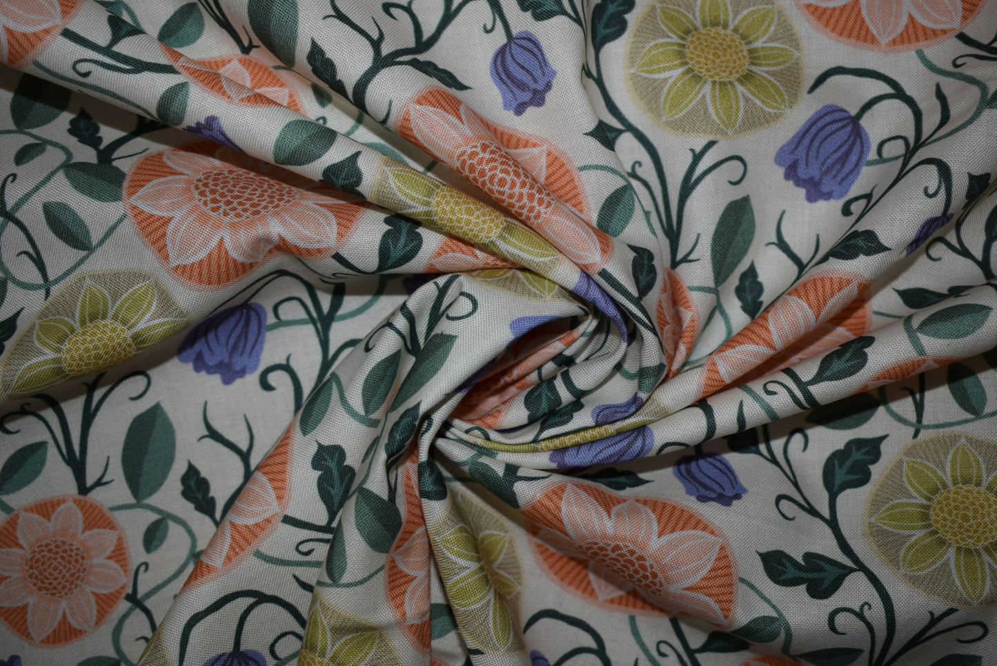 'Floral Branches' - Black