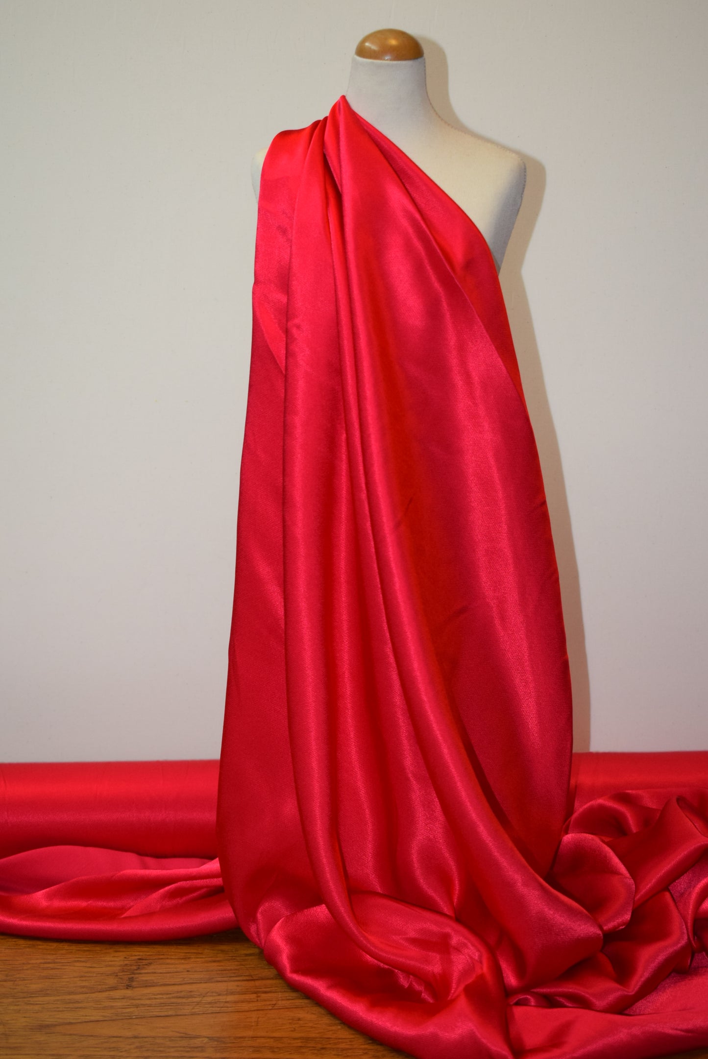 'Bardot' Viscose Satin - Emerald (Fabric Godmother Collection)