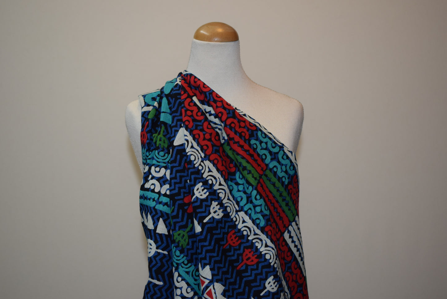 'Bali' Aztec Print - Navy