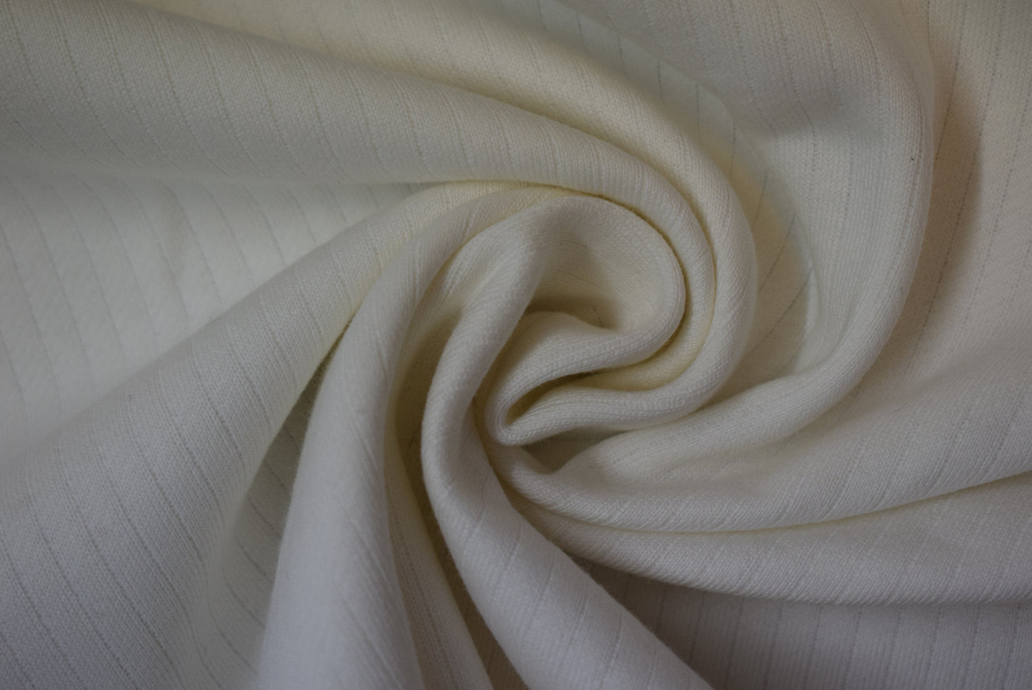 Heavy Ribbed Fleece Back Jersey - Ivory