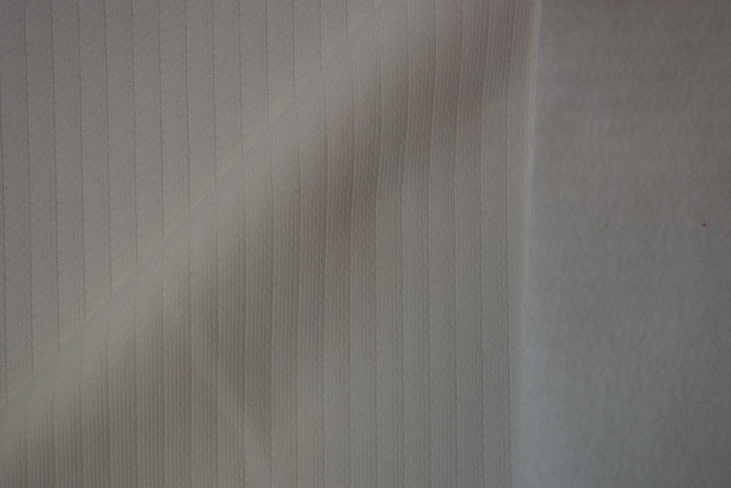 Heavy Ribbed Fleece Back Jersey - Ivory