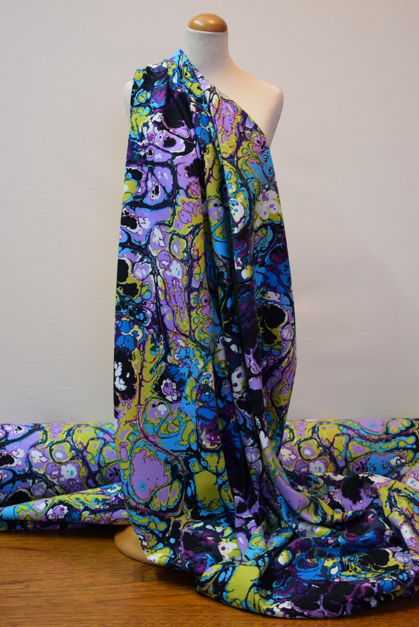 'Colour Pour' Loop Back Jersey