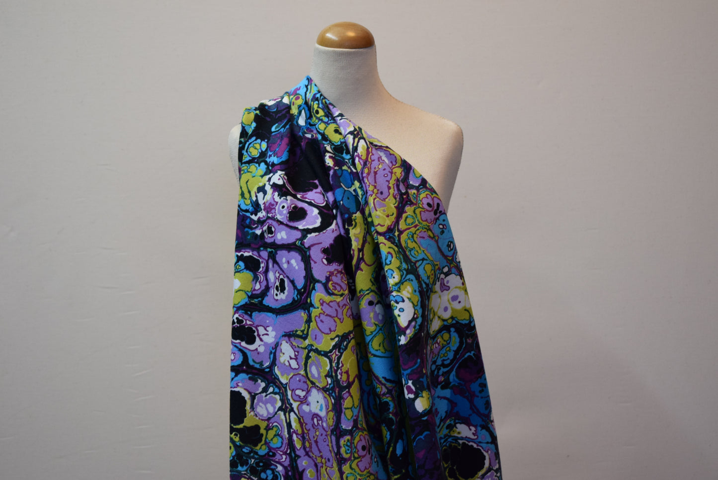 'Colour Pour' Loop Back Jersey