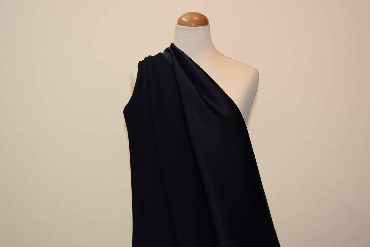 Midnight Crépe Back Satin