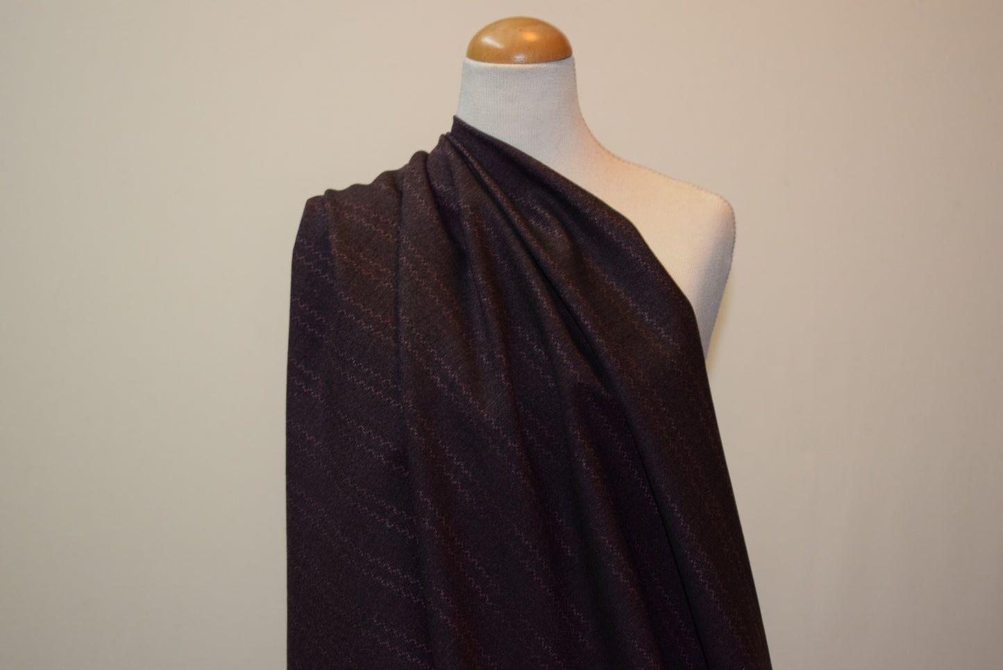 Plum Ripple Stripe with Stretch