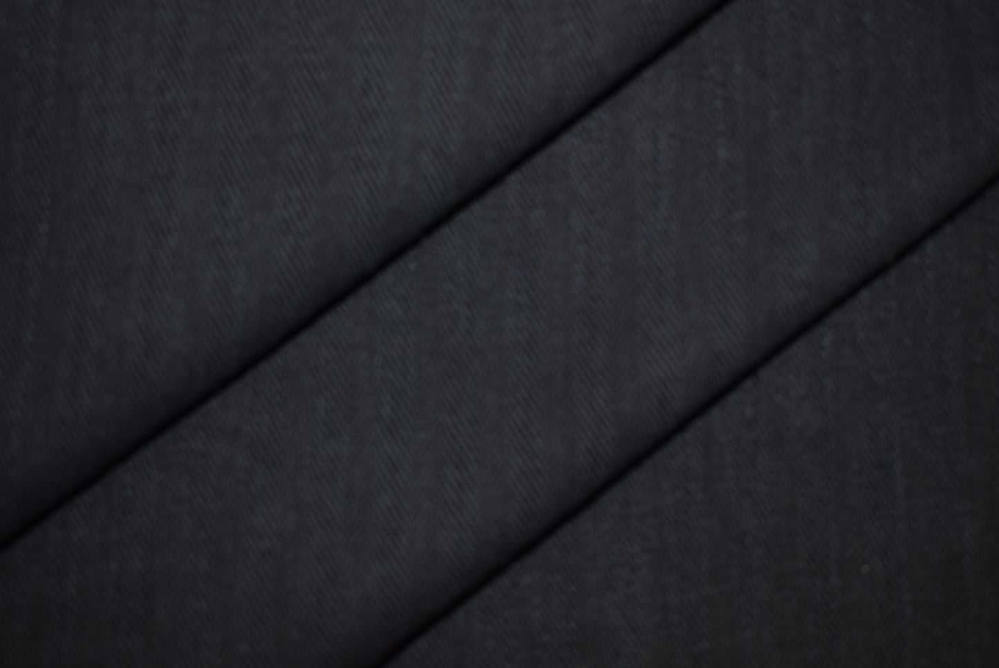 'Made-To-Fade' Herringbone Denim - Blue/Grey