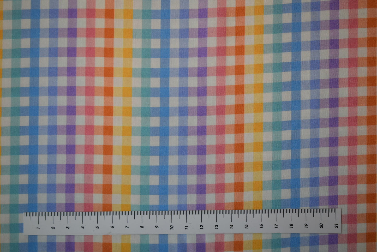 Rainbow Gingham - Large