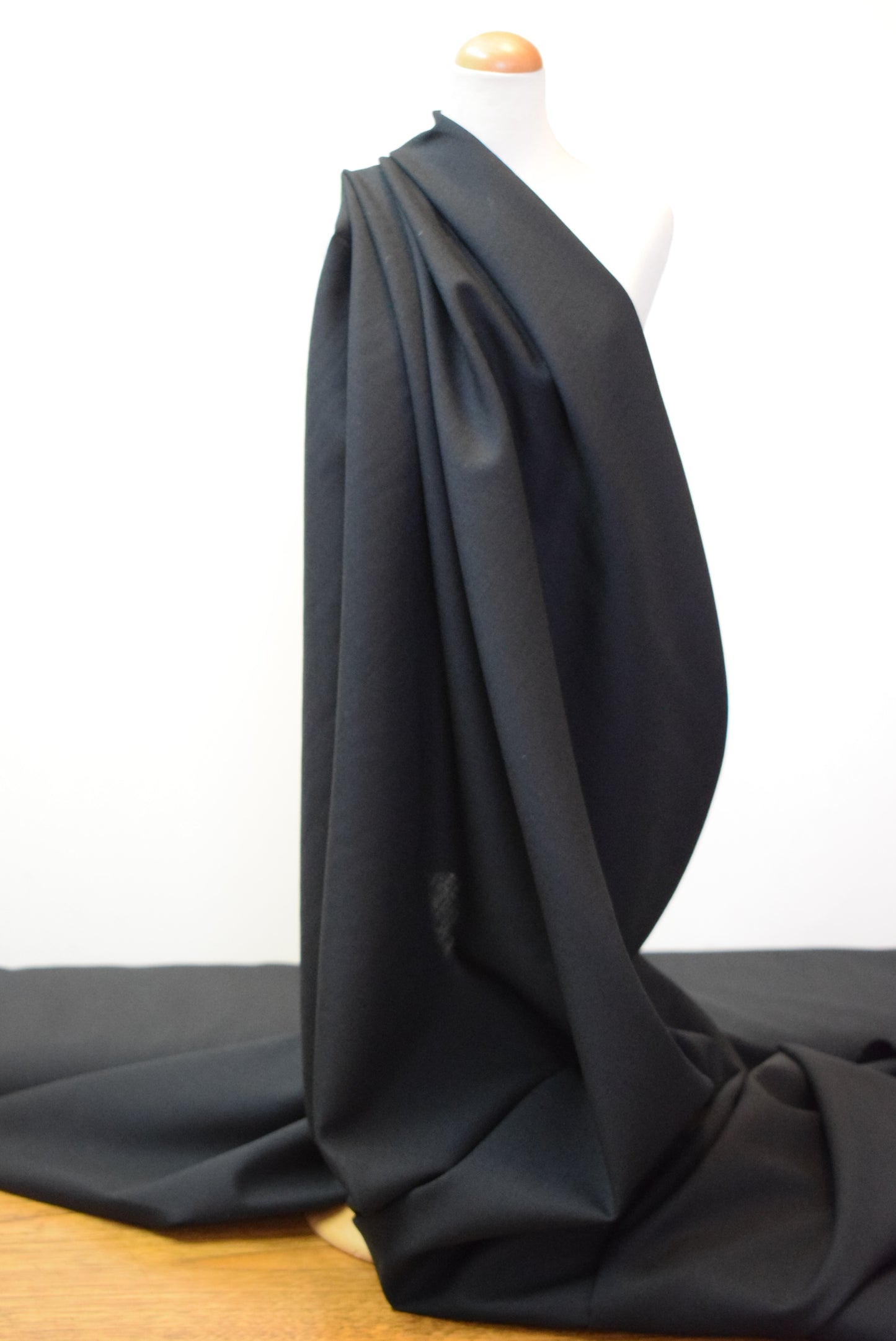 Black Worsted Suiting