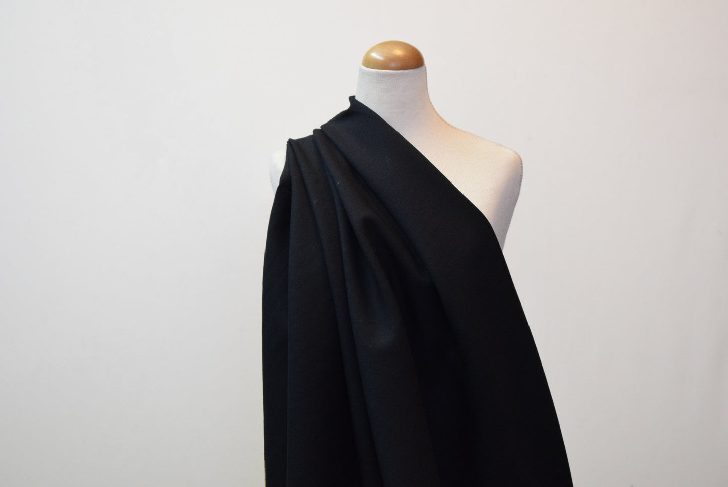 Black Worsted Suiting