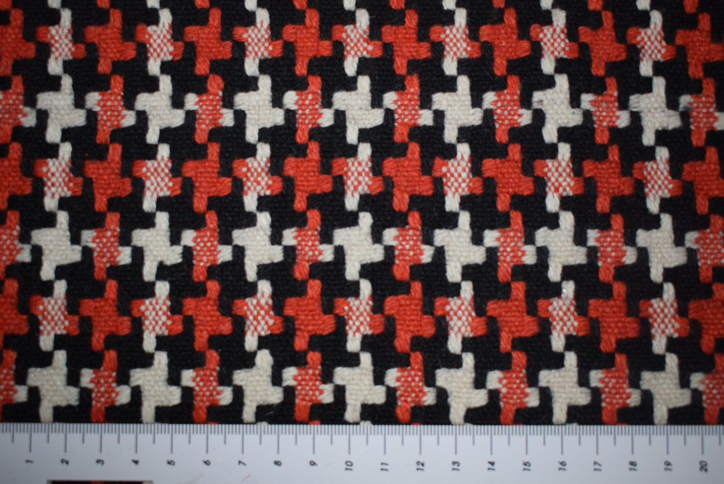 Rust Dogtooth Tweed