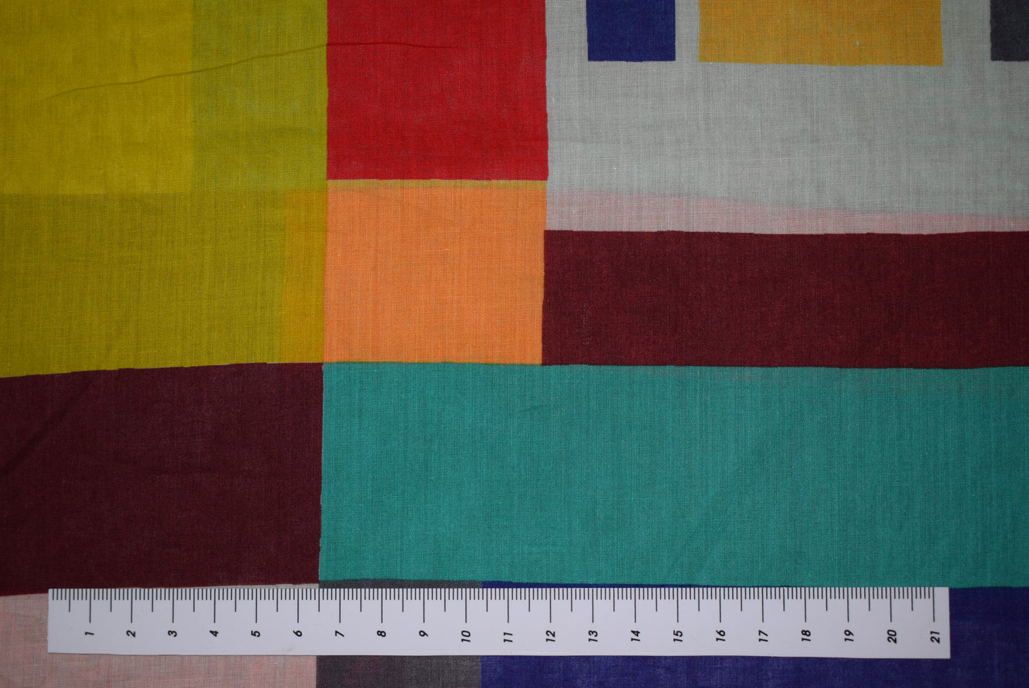 Colour Block Silk Mix Lawn