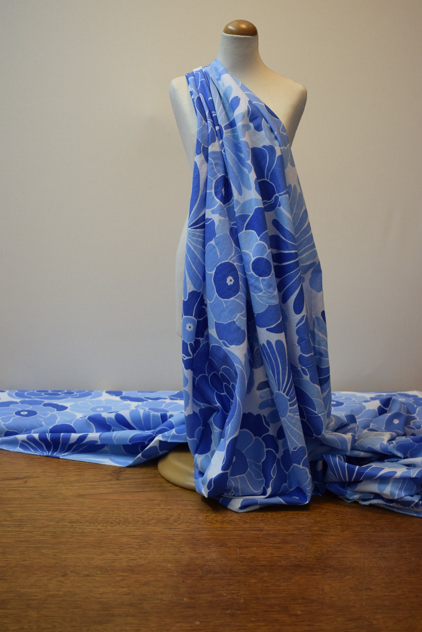 'Big Blue' Floral Print