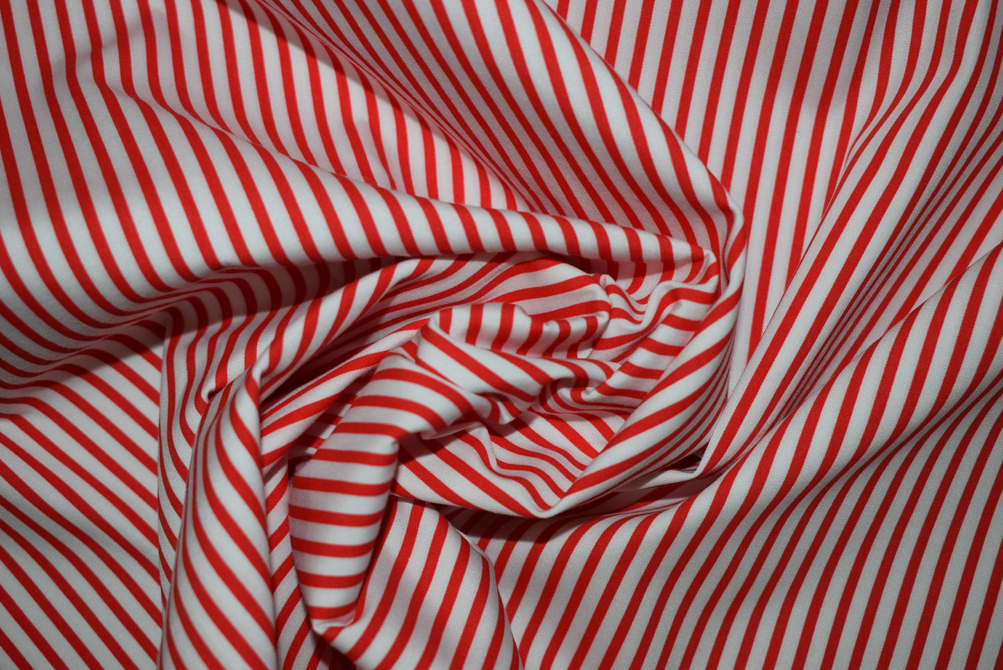 Red Candy Stripe Poplin