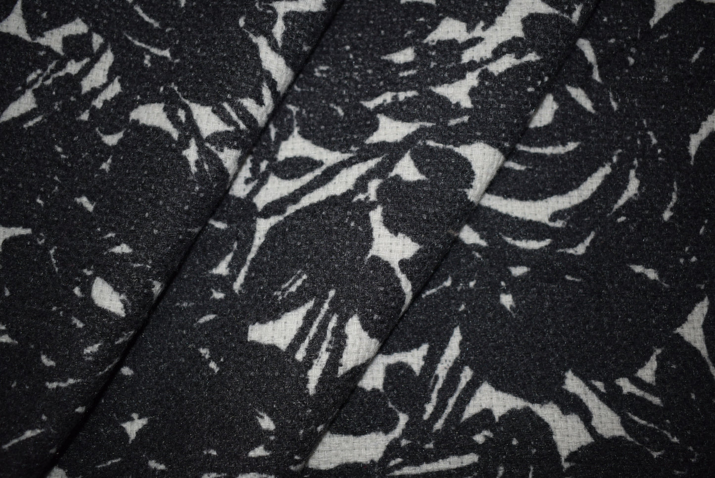 Floral Printed Basketweave