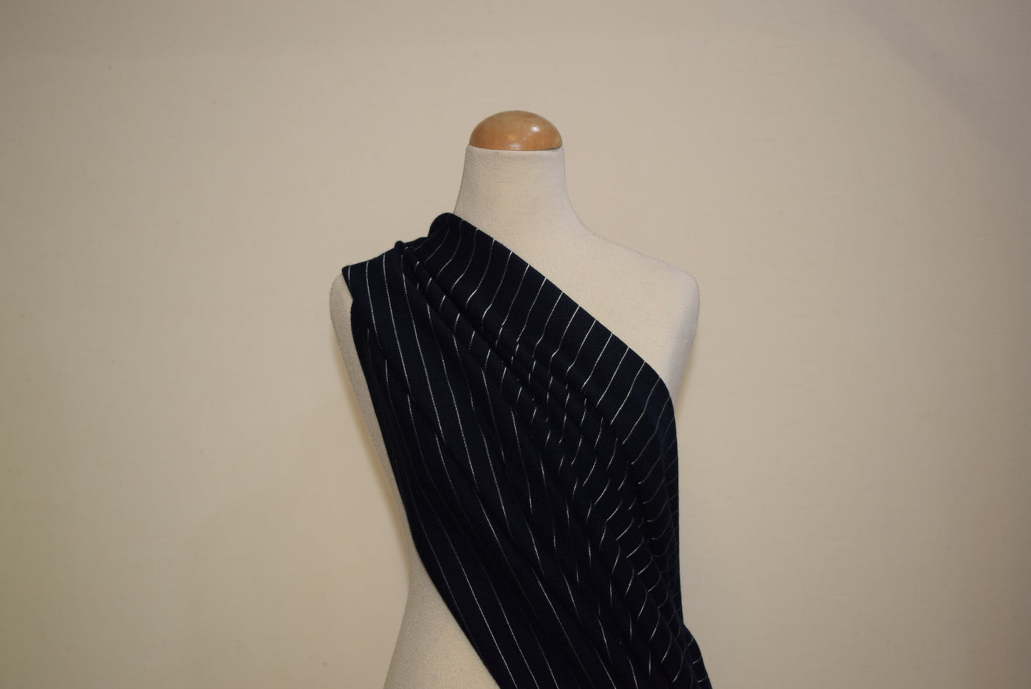 Pinstripe Jersey - Navy