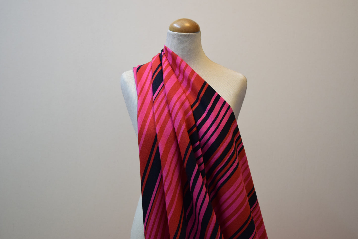 Multi-Stripe Jersey - Cerise