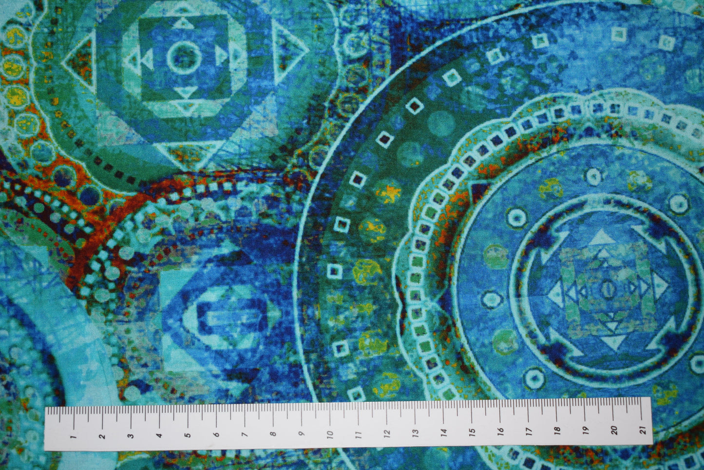 Digital Mandala - Turquoise
