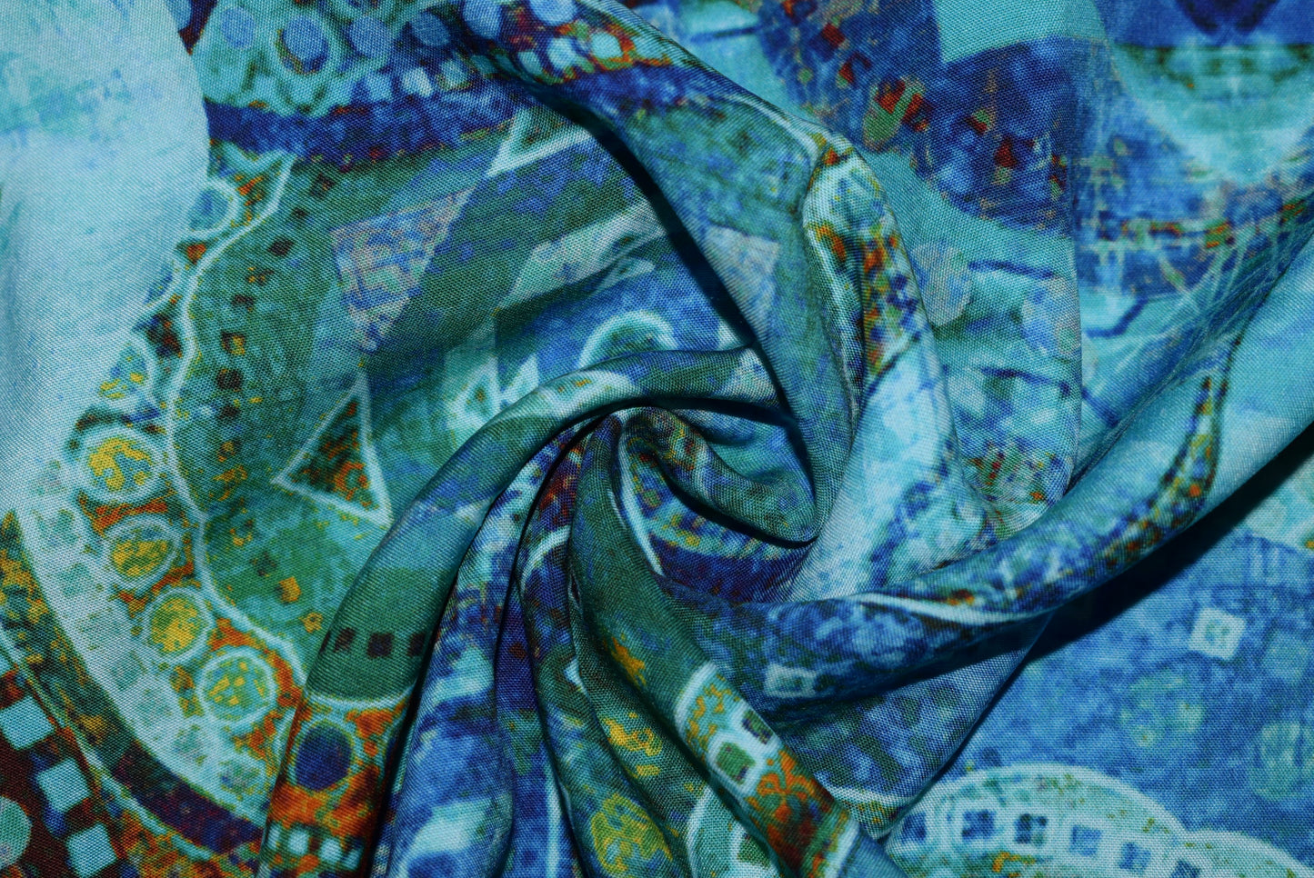 Digital Mandala - Turquoise