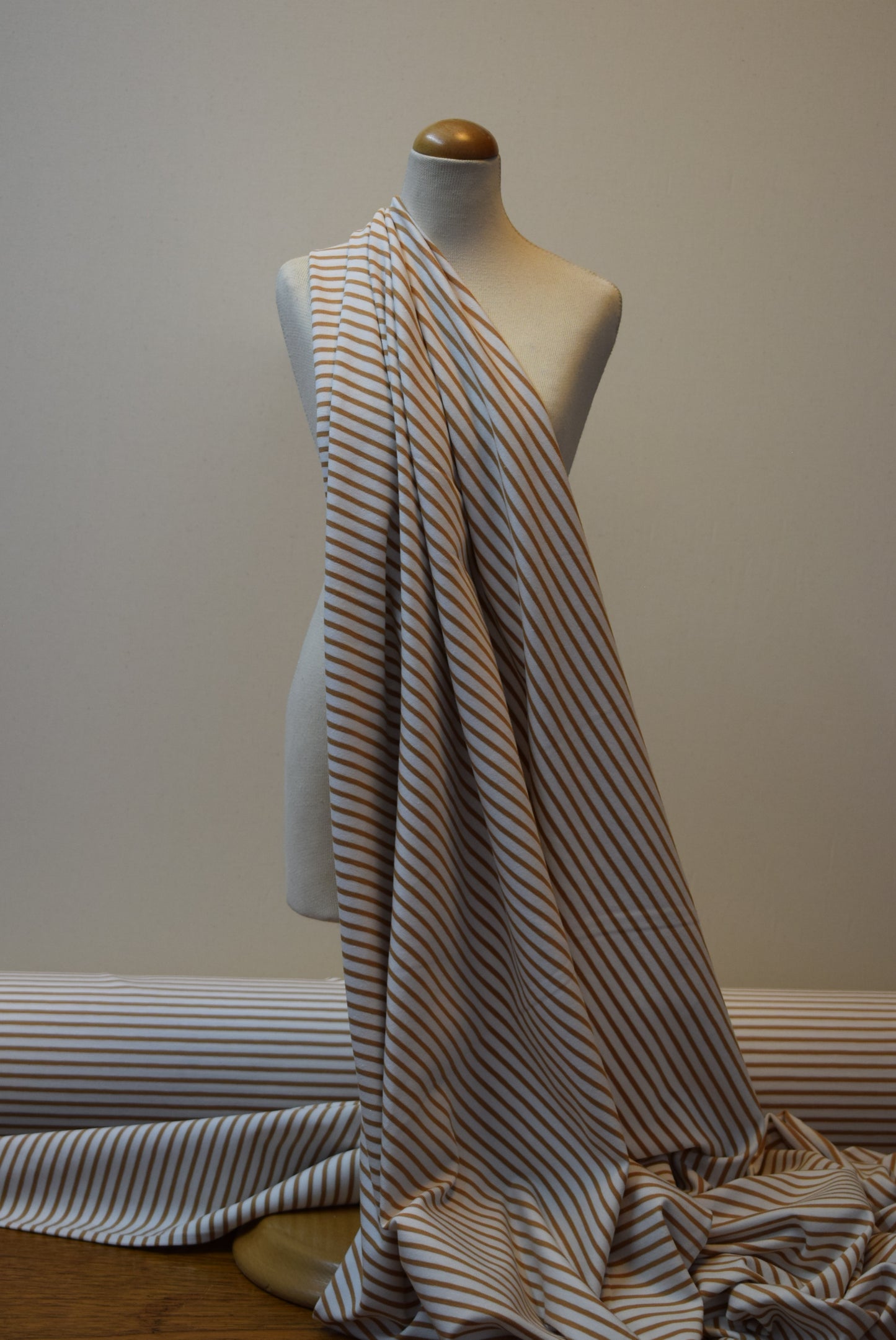 220grm Striped Jersey - Tan