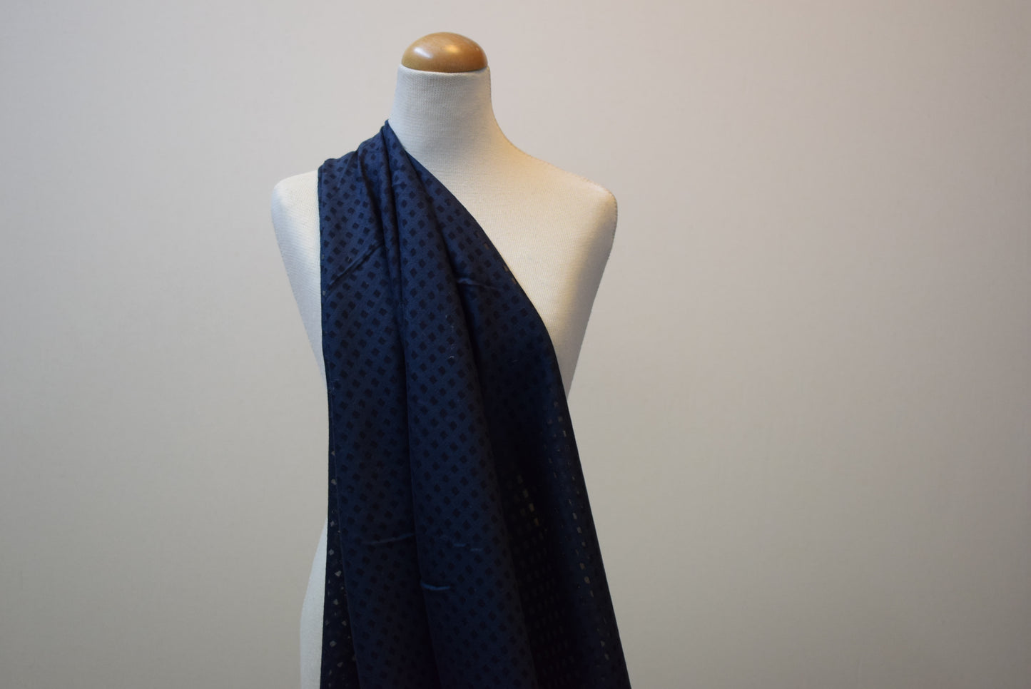 'Grid' Burn-Out Lawn - Navy