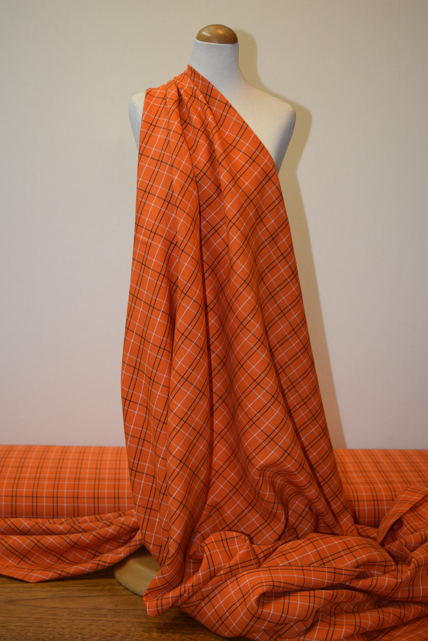 Brushed Check - Orange