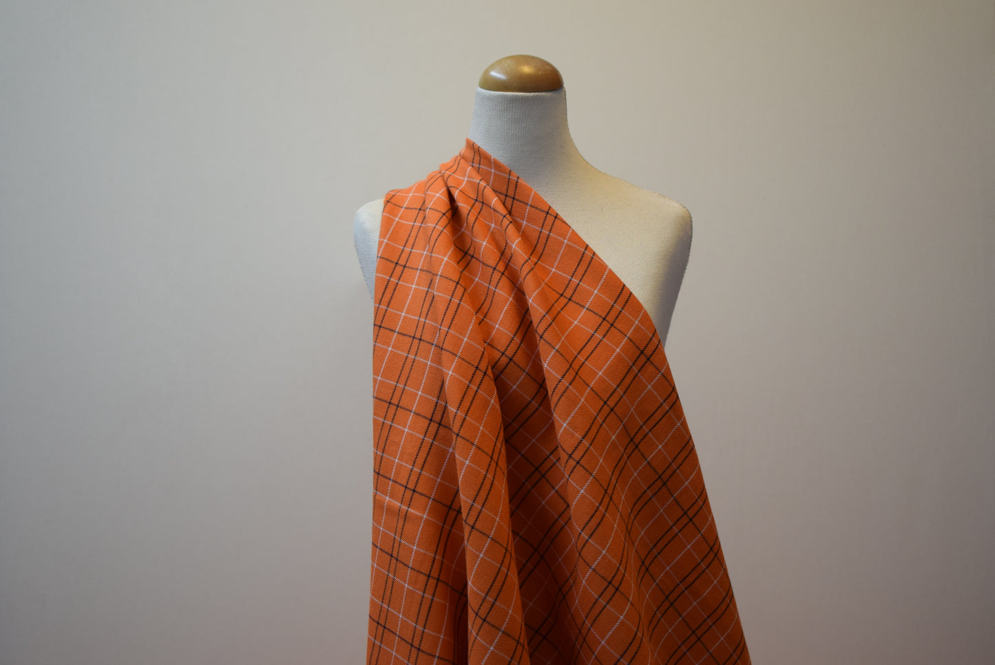 Brushed Check - Orange