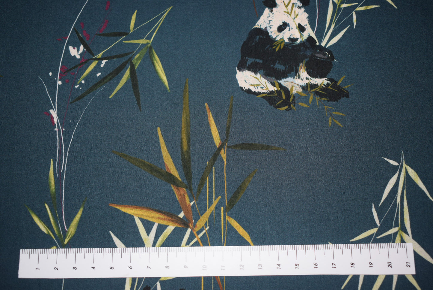 'Panda Retreat' Poplin with Stretch
