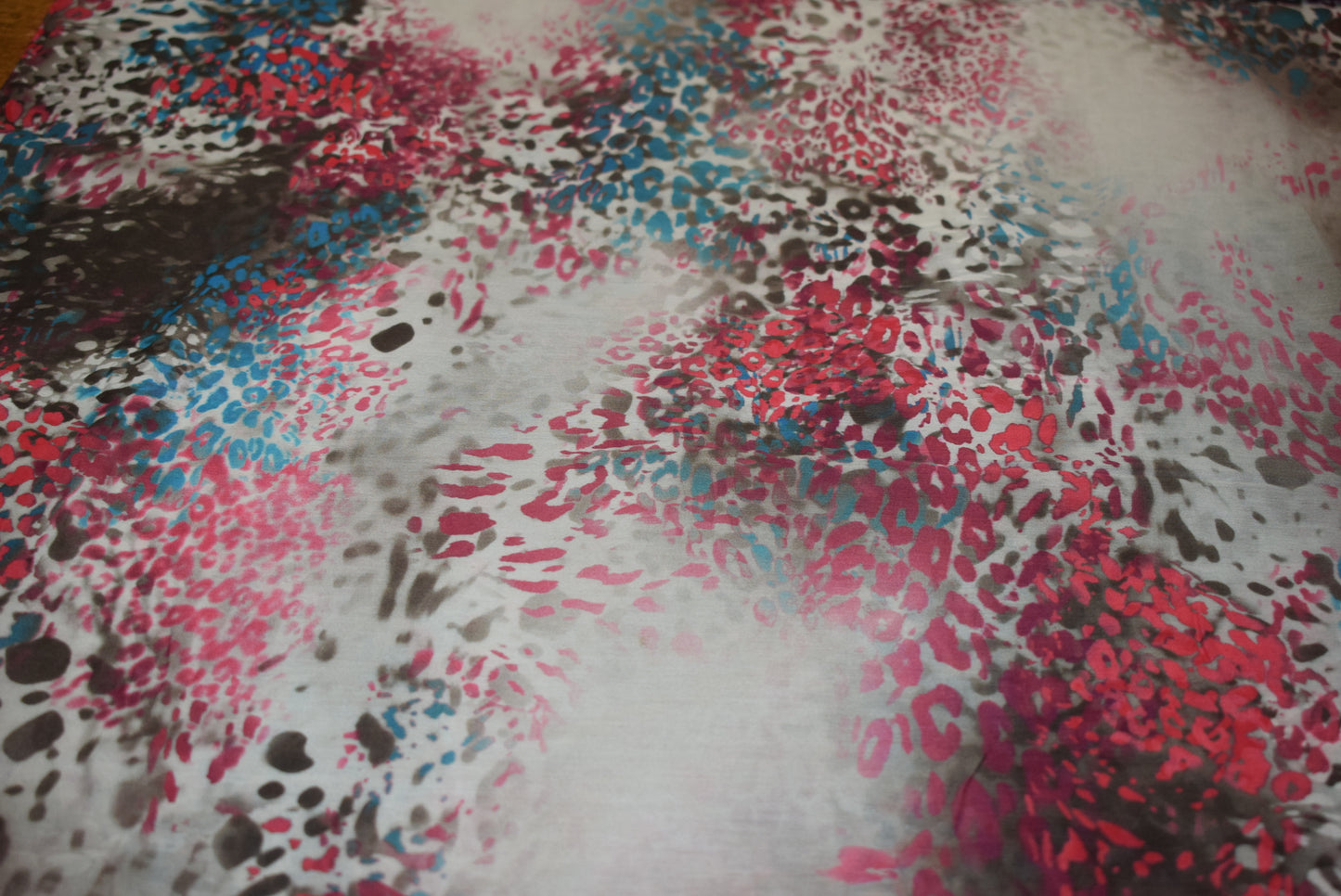 Silk Mix Animal Print Voile