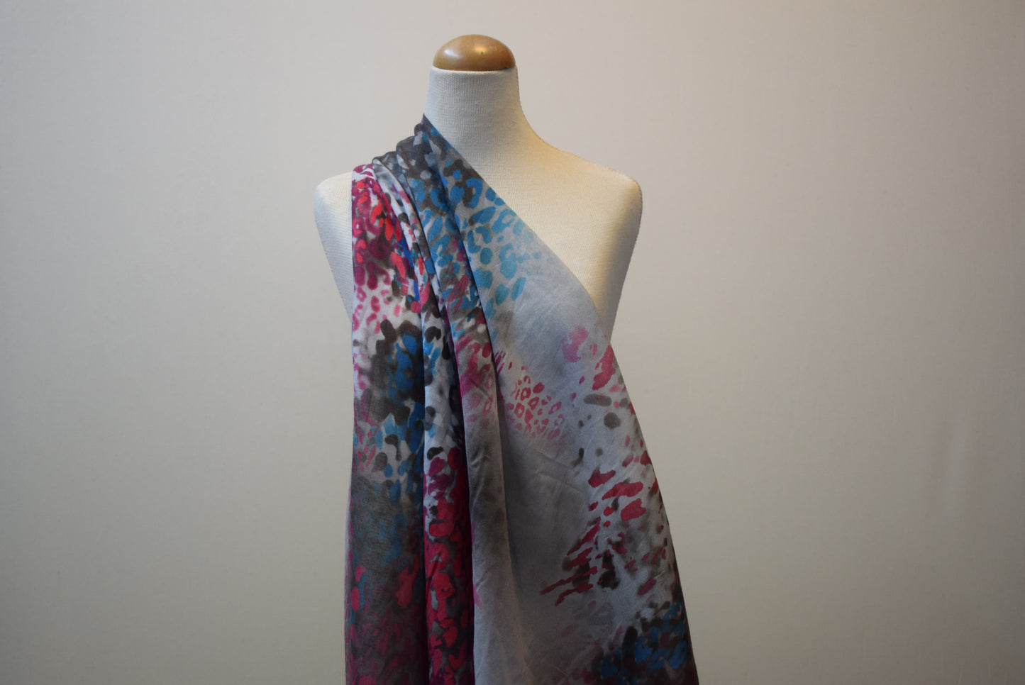 Silk Mix Animal Print Voile