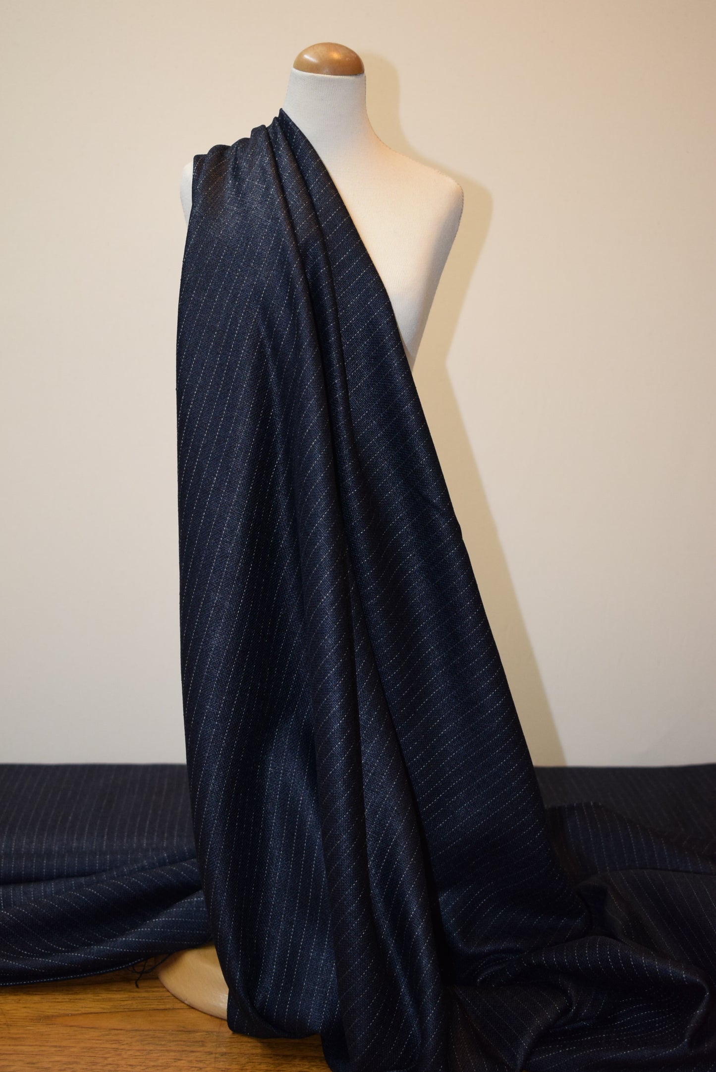 Polished Pinstripe Linen Mix